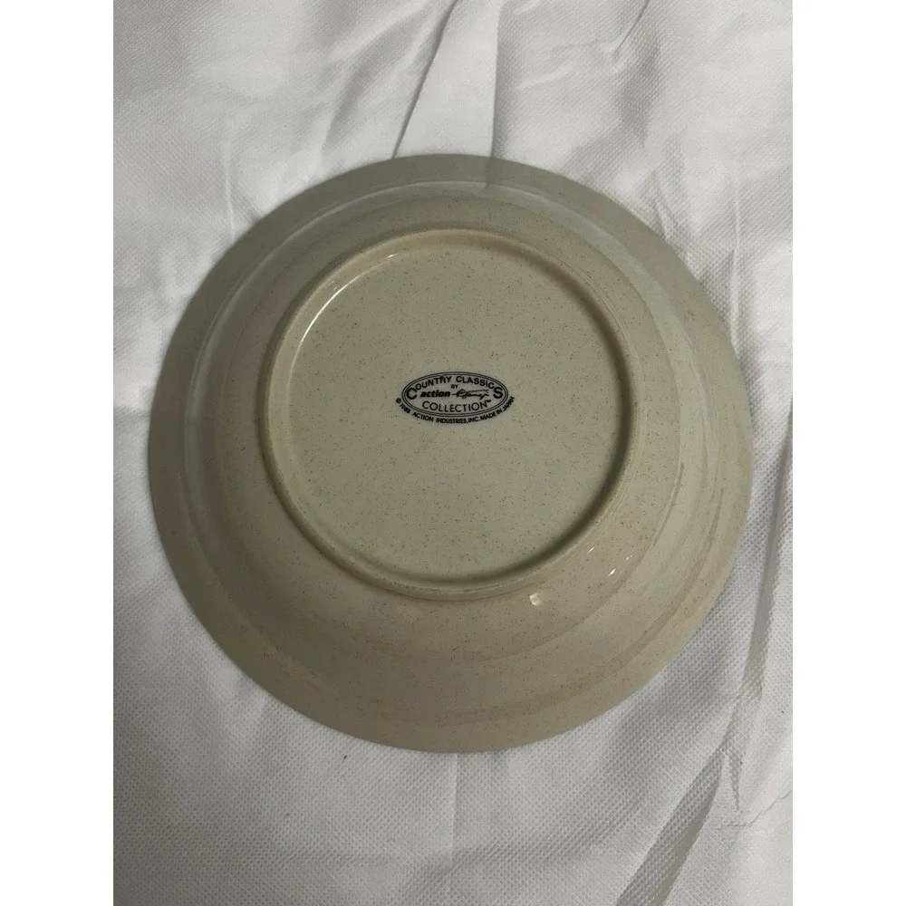 Vtg Cottagecore Geese Serving Bowl Country Classics Farmhouse Goose Stoneware